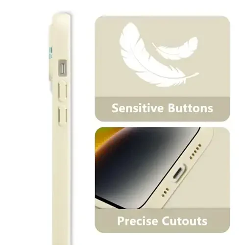 RALEAVO iPhone 14 uchun gul naqshli g'ilof, qizlar uchun suyuq silikonli chiroyli gul shoxli qopqoq Ayollar uchun nozik yumshoq rezina himoya telefon qutisi iPhone 14 uchun (6.1