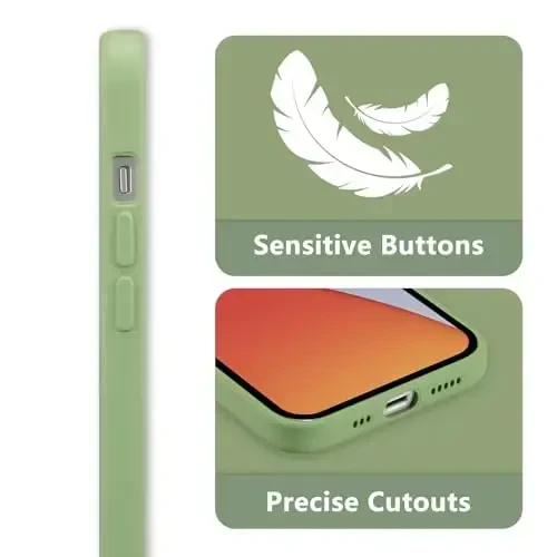 RALEAVO iPhone 14 uchun gul naqshli suyuq silikonli g'ilof, qizlar va ayollar uchun gul ромашками naqshli yoqimli telefon g'ilofi, iPhone 14 uchun ingichka yumshoq rezina himoya telefon g'ilofi (6,1