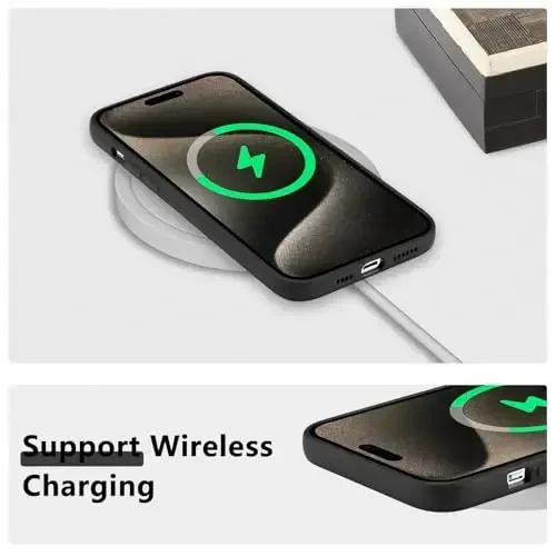 RALEAVO iPhone 15 Pro Max uchun gul naqshli g‘ilof, suyuq silikonli, qizlar va ayollar uchun yoqimli gul kosmos naqshli yupqa yumshoq rezina himoya g‘ilofi iPhone 15 Pro Max (6.7