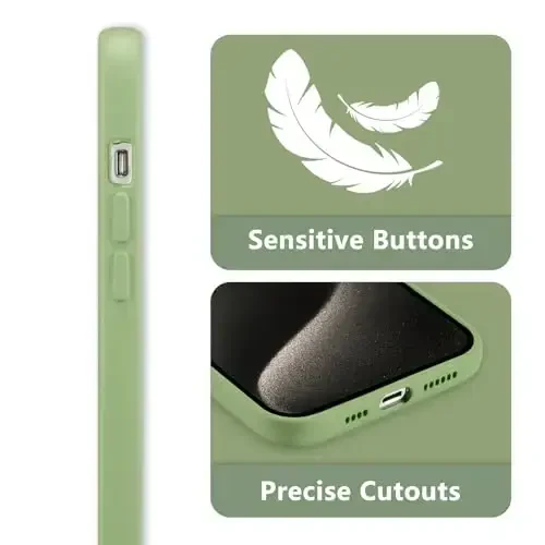 RALEAVO iPhone 15 Pro Max uchun gulli gʻilof, suyuq silikon qopqoq, gulli ромашка naqshli qizlar uchun yoqimli telefon qopqogʻi, iPhone 15 Pro Max (6,7