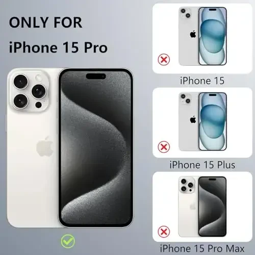 RALEAVO iPhone 15 Pro uchun gul naqshli g'ilofi, qizlar uchun suyuq silikon qopqoq, nozik yumshoq rezina himoya g'ilofi iPhone 15 Pro (6.1