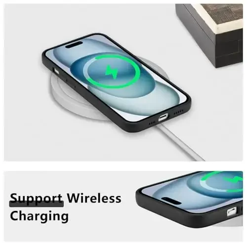 RALEAVO iPhone 15 uchun gul naqshli suyuq silikonli g'ilof, qizlar va ayollar uchun gulli kosmos naqshli yoqimli telefon g'ilofi, iPhone 15 uchun ingichka yumshoq rezina himoya telefon g'ilofi (6.1