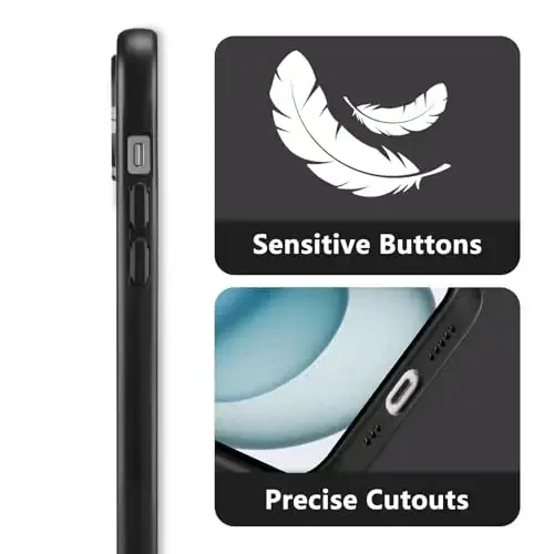 RALEAVO iPhone 15 uchun gulli g'ilof, qizlar va ayollar uchun yoqimli gul shoxli naqshli suyuq silikon qopqoq iPhone 15 (6,1