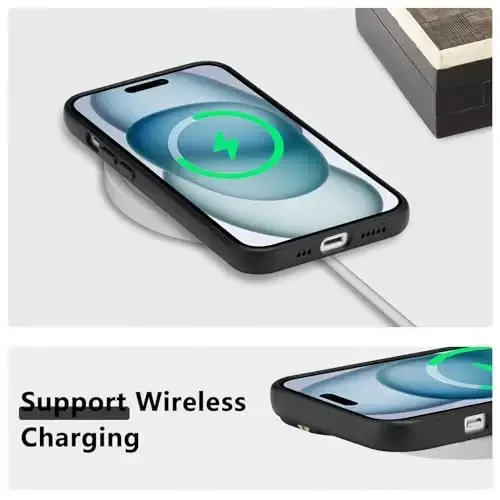 RALEAVO iPhone 15 uchun gulli g'ilof, qizlar va ayollar uchun yoqimli gul shoxli naqshli suyuq silikon qopqoq iPhone 15 (6,1