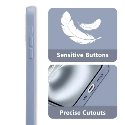 RALEAVO Floral Case for iPhone 16,Liquid Silicone Cover with Cute Flower Branch Pattern for Girls Women Slim Soft Rubber Protective Phone Case for iPhone 16 (6.1