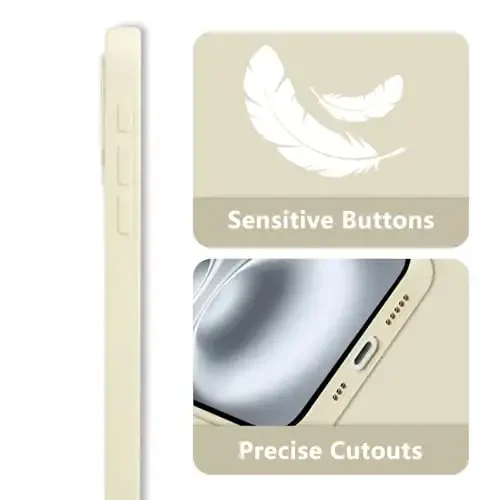 RALEAVO iPhone 16 Plus uchun gulli g‘ilof, qizlar uchun suyuq silikonli chiroyli gul shoxli naqshli yupqa yumshoq rezina himoya telefon g‘ilofi iPhone 16 Plus (6,7