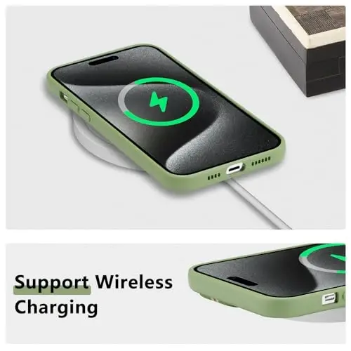 RALEAVO Floral Case for iPhone 16 Pro,Liquid Silicone Cover with Cute Flower Branch Pattern for Girls Women Slim Soft Rubber Protective Phone Case for iPhone 16 Pro (6.3