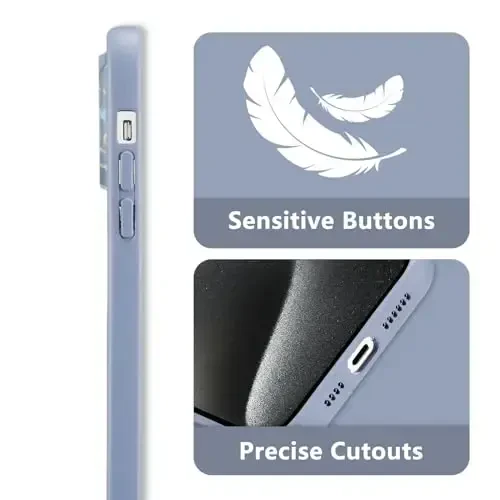 RALEAVO iPhone 16 Pro uchun floral g‘ilof, qizlar ayollar uchun yoqimli gul novdasi naqshli suyuq silikon qopqoq, iPhone 16 Pro (6.3