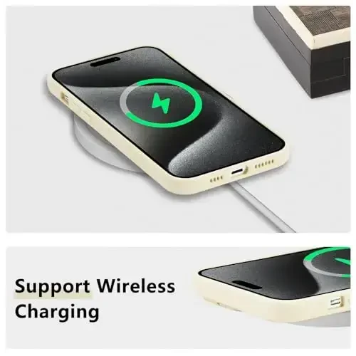 RALEAVO iPhone 16 Pro uchun gul naqshli g'ilof, suyuq silikonli qopqoq, qizlar va ayollar uchun nozik yumshoq rezina himoya telefon g'ilofi iPhone 16 Pro (6.3