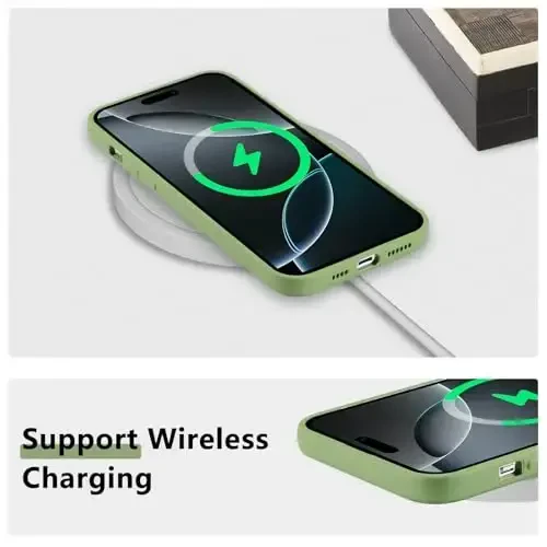 RALEAVO iPhone 16 Pro uchun gulli chexol, suyuq silikon qopqoq, gulli ромашка naqshli yoqimli telefon qopqog'i qizlar uchun ayollar uchun nozik yumshoq rezina himoya telefon qutisi iPhone 16 Pro (6.3