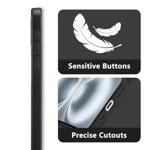 RALEAVO iPhone 16 uchun gul naqshli g‘ilof, qizlar va ayollar uchun chiroyli gul novdali suyuq silikon qopqoq, iPhone 16 (6.1