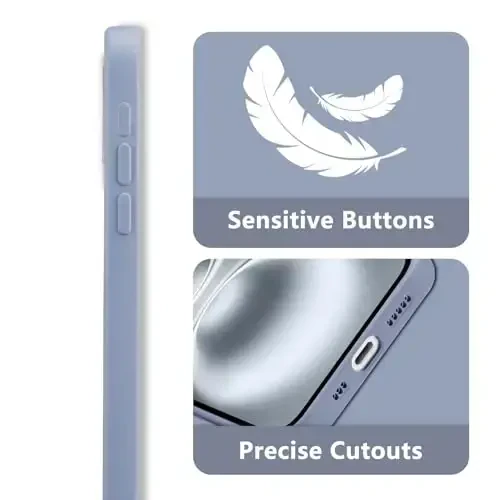 RALEAVO iPhone 16 uchun gulli g‘ilof, qizlar uchun yoqimli gul shoxchasi naqshli suyuq silikon qopqoq, iPhone 16 (6.1