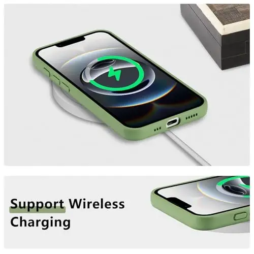 RALEAVO Floral Case for iPhone 16e,Liquid Silicone Cover with Cute Flower Branch Pattern for Girls Women Slim Soft Rubber Protective Phone Case for iPhone 16e (6.1