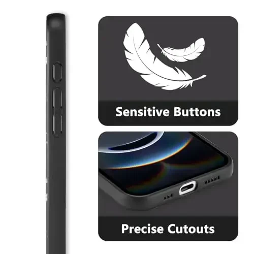 RALEAVO iPhone 16e uchun gul naqshli g‘ilof, qizlar va ayollar uchun chiroyli gul novdali suyuq silikon qopqoq, iPhone 16e (6.1