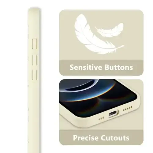 RALEAVO iPhone 16e uchun gul naqshli g'ilofi, qizlar va ayollar uchun chiroyli gul novdasi naqshli suyuq silikon qopqoq, iPhone 16e (6,1