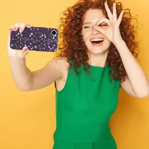 RALEAVO iPhone 16e uchun gulli g'ilof, qizlar uchun chiroyli gul shoxli naqshli suyuq silikon qopqoq Ayollar uchun ingichka yumshoq rezina himoya telefon g'ilofi iPhone 16e (6,1