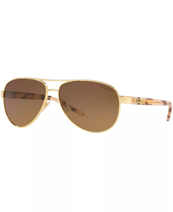 Ralph Polarized Sunglasses, RA4004 59 GOLD/POLAR YELLOW GRADIENT BROWN - 1