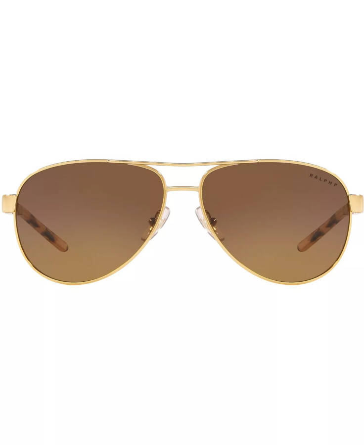 Ralph Polarized Sunglasses, RA4004 59 GOLD/POLAR YELLOW GRADIENT BROWN - 2