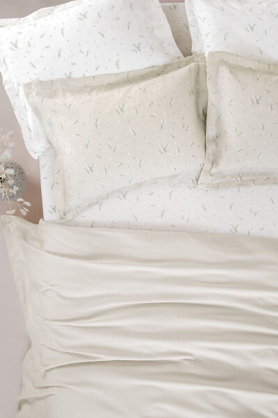 Ramona Single Bamboo Quilt Set - Ecru - YATAŞ
