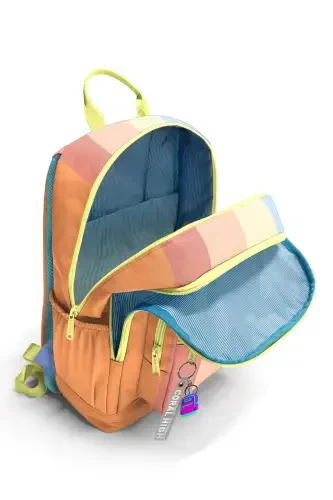 Rangli chiziqli kuzgi 3lik maktab sumkasi to'plami - Ko'p rangli - 4