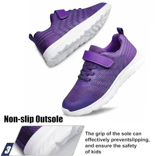 Raoendis Boys Girls Sneakers Kids Shoes Lightweight Breathable Athletic Running Tennis Fitness Shoes for Unisex Toddler/Little Kid/Big Kid - 5