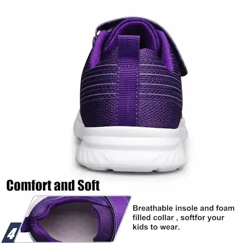 Raoendis Boys Girls Sneakers Kids Shoes Lightweight Breathable Athletic Running Tennis Fitness Shoes for Unisex Toddler/Little Kid/Big Kid - 6