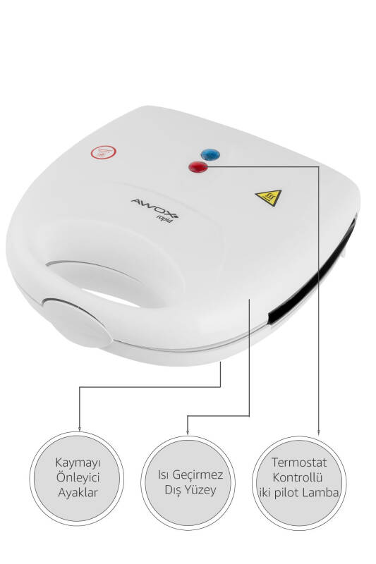 Rapid Mini Toaster 750 W White (TEFLON COATING) - 2