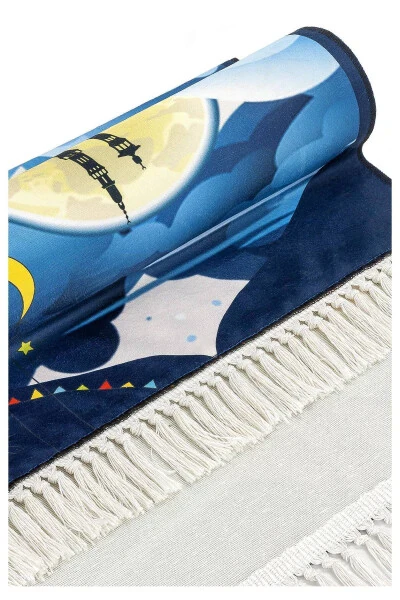 Raqamli bosilgan bolalar namozligi - shar shaklidagi tutqichi - 44 X 78 sm - 4