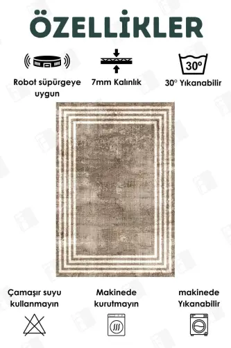 Raqamli bosilgan to'rt fasl yuviladigan sirpanmaydigan taglikli bolalar gilami, yo'lak, oshxona va mehmonxona gilami - 3