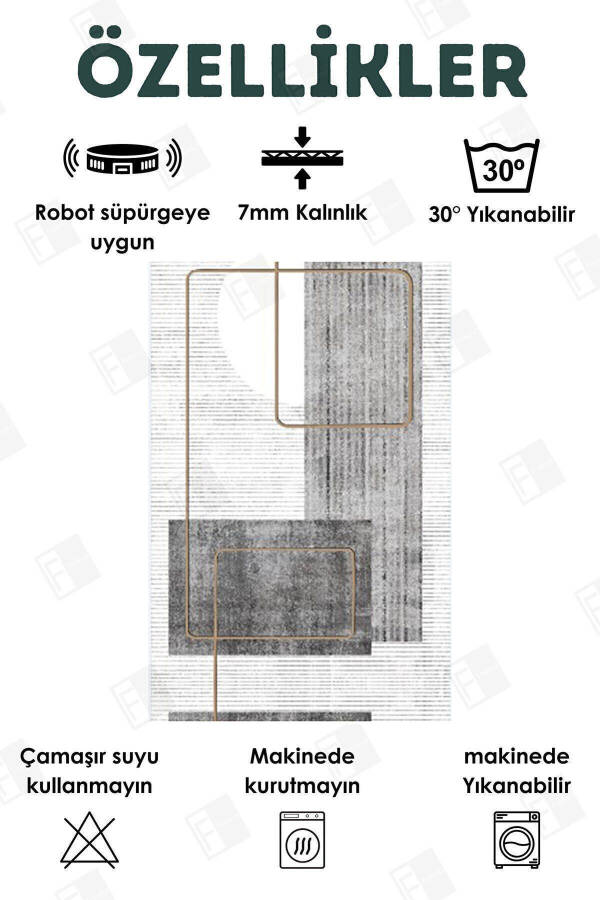 Raqamli bosilgan to'rt fasl yuviladigan sirpanmaydigan taglikli bolalar gilami, yo'lak, oshxona va mehmonxona gilami - 2