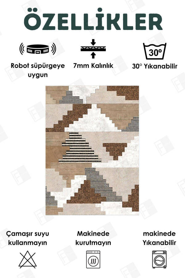 Raqamli Bosilgan To'rt Fasl Yuvish Mumkin Sirpanmaydigan Taglikli Bolalar Gilami, Yo'lak, Oshxona Va Mehmonxona Gilami - 13