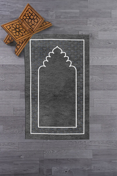 Raqamli bosilgan yuviladigan oddiy naqshlari ibodat gilami 70x130 sm. - 10