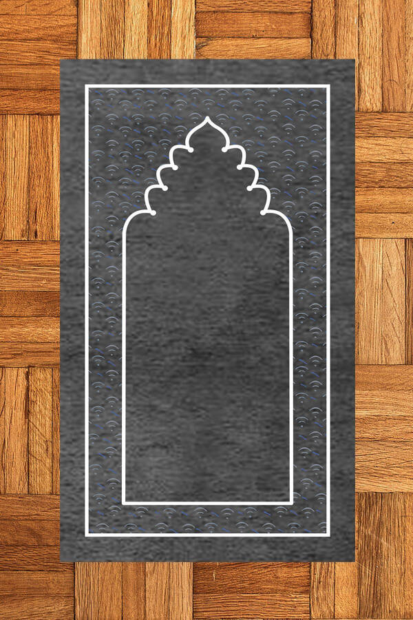 Raqamli bosilgan yuviladigan oddiy naqshlari ibodat gilami 70x130 sm. - 16