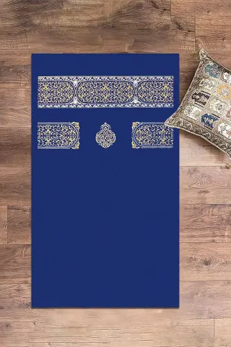 Raqamli bosilgan yuviladigan sodda naqshinkor esdalik namoz gilami 70x130 - 8