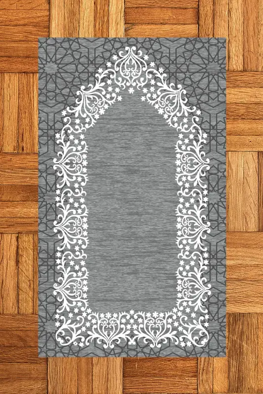 Raqamli bosilgan yuvilishi mumkin oddiy shik namozlik gilamcha 70x130 sm. - 2
