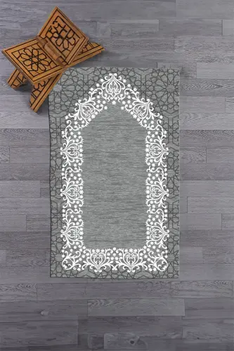 Raqamli bosilgan yuvilishi mumkin oddiy shik namozlik gilamcha 70x130 sm. - 4