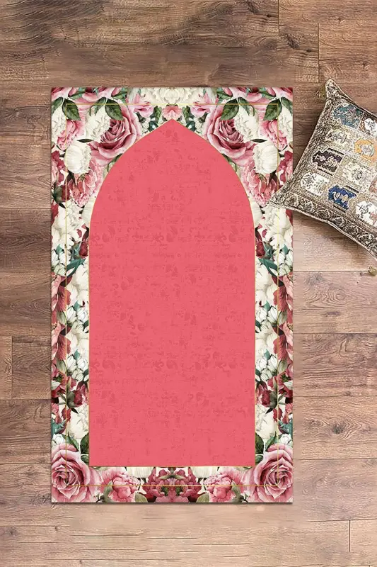 Raqamli Bosilgan Yuvilishi mumkin Sovg'a Namozlik Palaski 70x130sm, Palaski-24-pushti - 9