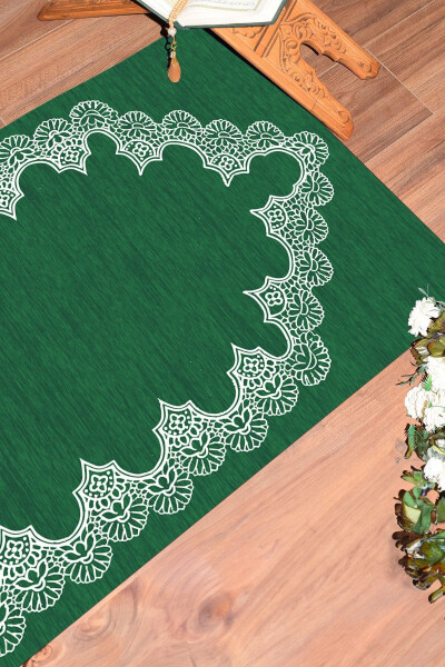 Raqamli Bosiluvchi Oddiy Oddiy Naqshli Namozlik Choponcha 70x130 Sm - 13