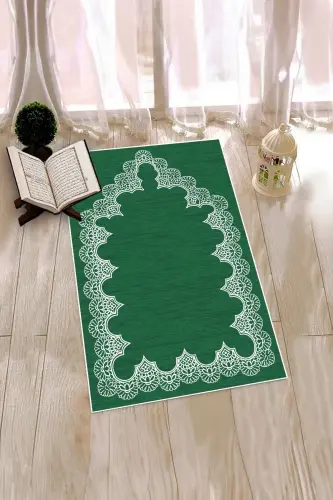 Raqamli Bosiluvchi Oddiy Oddiy Naqshli Namozlik Choponcha 70x130 Sm - 5