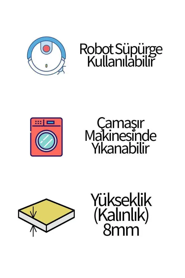 Raqamli bosma bilan yuviladigan sirpanmas antisiz dekorativ salon oshxona gilami yo'lak - 6