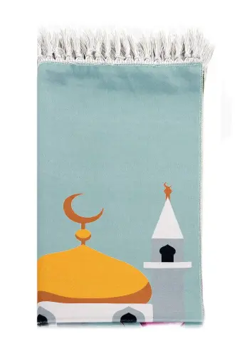 Raqamli bosma bolalar joynamozi - Mashinali masjidli - 44 X 78 sm - Aralash - IHVAN ONLINE (1)