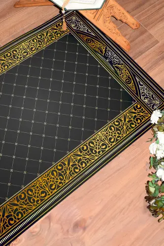 Raqamli bosma naqshli sirpanmaydigan yuviladigan joynamoz 70x130, JOYNAMOZ-22-GRİ,-GRİ - 3