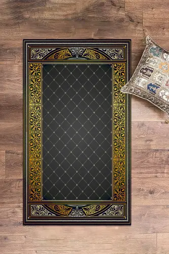 Raqamli bosma naqshli sirpanmaydigan yuviladigan joynamoz 70x130, JOYNAMOZ-22-GRİ,-GRİ - 8