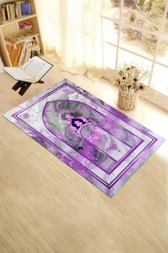 Raqamli bosma yuviladigan marmar naqshli sovg‘a namozxona joynamozi 70x130 - BINAVIDIY - 5