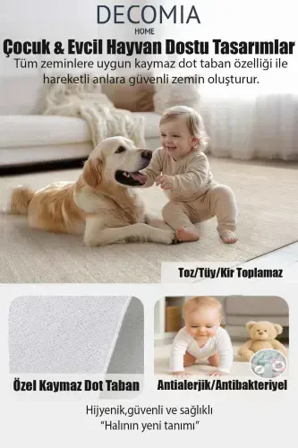 Raqamli sirpanmaslikka chidamli yuviladigan zamonaviy chiziqli dumaloq yashash xonasi gilami oshxona gilami koridor gilami - 4