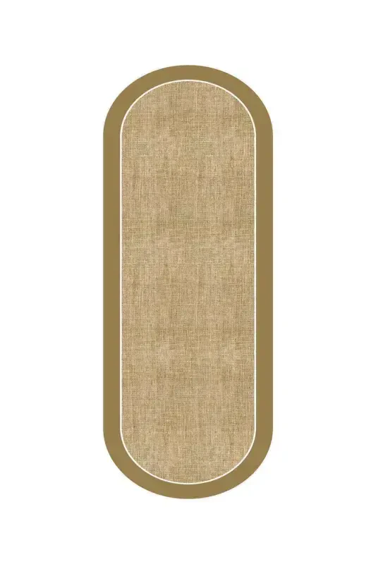 Raqamli sirpanmaydigan yuviladigan jut ko'rinishidagi oval zal gilami oshxona gilami koridor gilami yo'lak-Vizon - 2