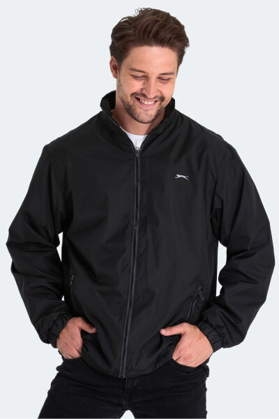 RAREN Men's Black Raincoat - 1