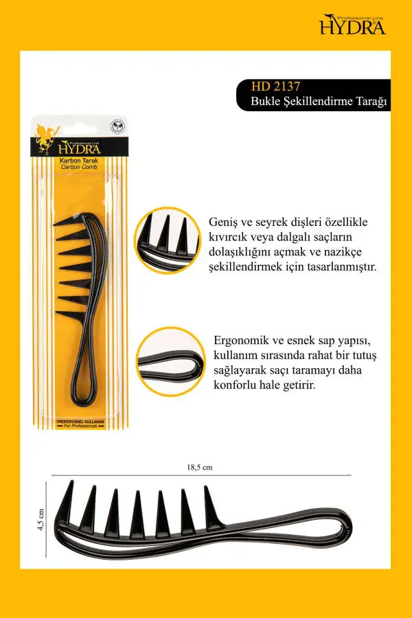 Расческа для укладки кудрей Hd-2137 для вьющихся волос - 1