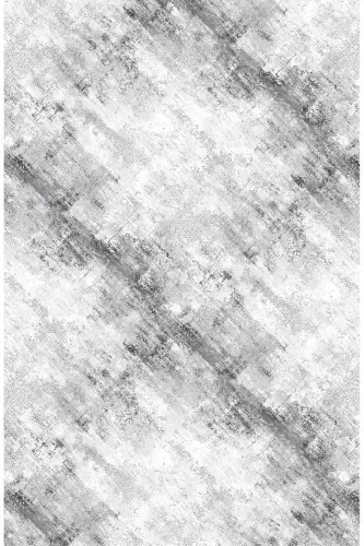 Raschel Carpet Chiziqli Naqshli Kulrang Sirpanmaydigan Taglik Qalin Peluş Gilam - Yo'lak - Kulrang - 2