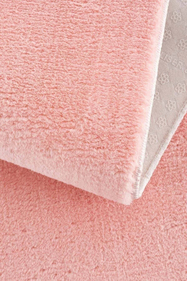 Raschel Carpet Cut Rug Non-Slip Base Soft Plush Carpet Pink - 3